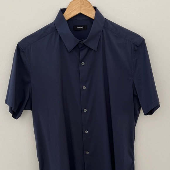 Theory Other - Theory Men's Dark Blue Casual Shirt